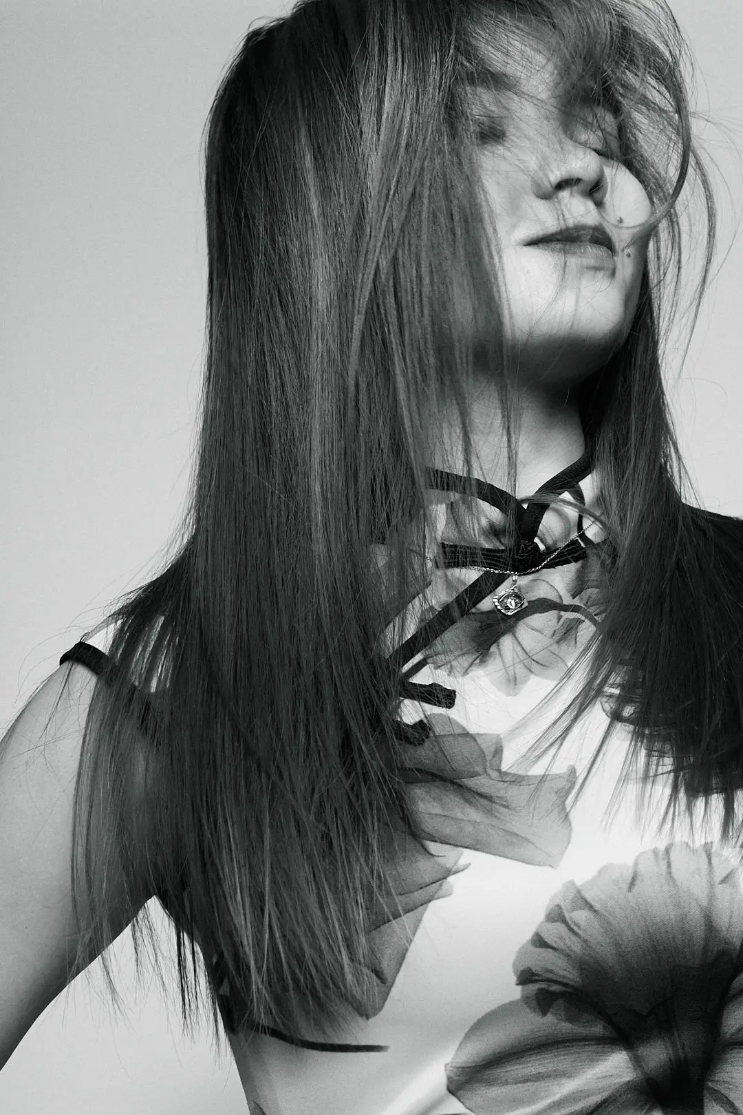 Editorial portrait with movement and personality, directed studio session, professional hair and makeup, Kuala Lumpur